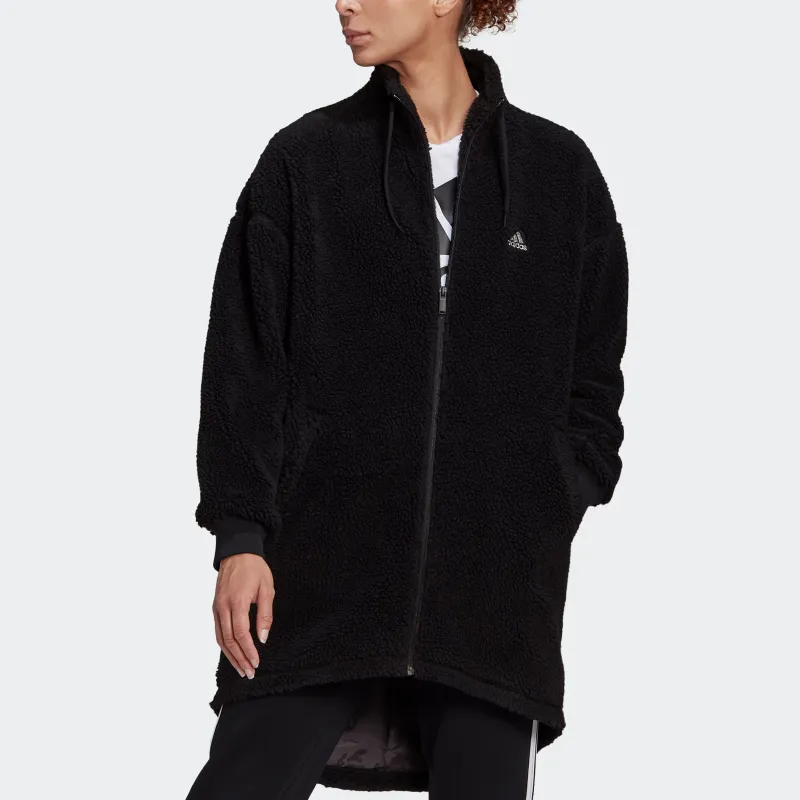 Adidas Velvet feel Coat Women's Black-1