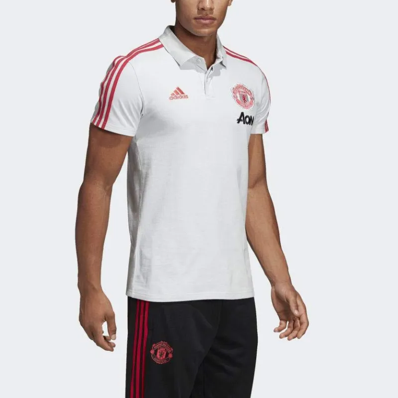 Adidas Manchester United Polo Shirt Men's White-1