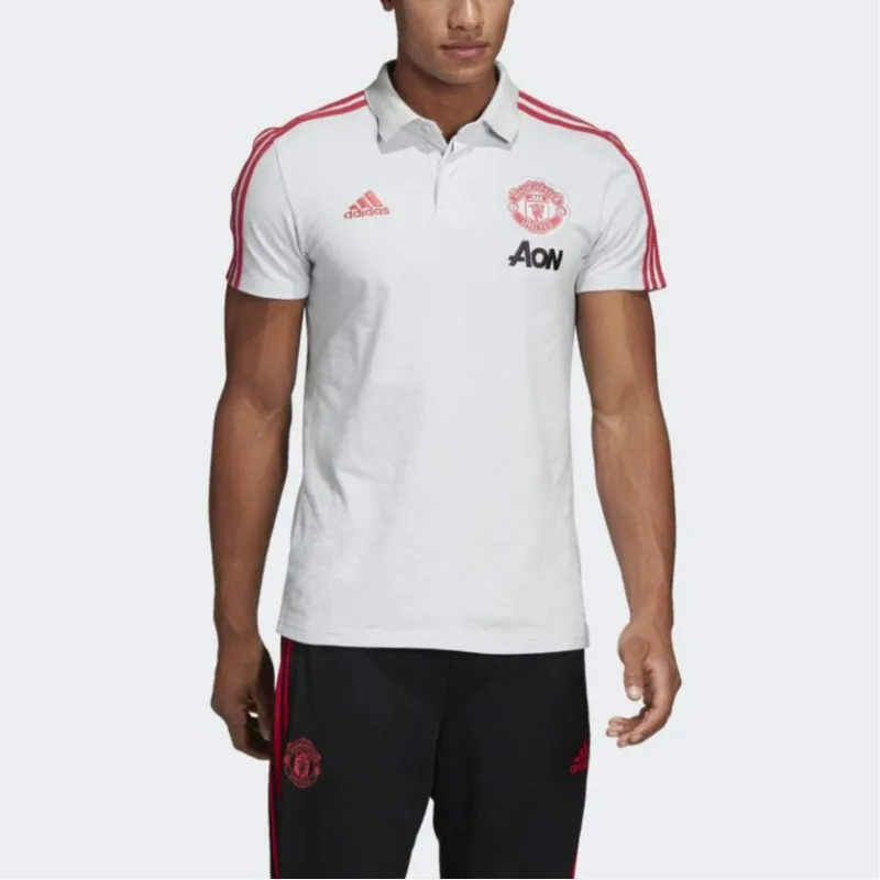 Adidas Manchester United Polo Shirt Men's White-2