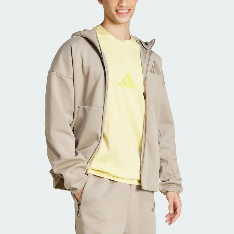 Adidas Free Shipping With AdiClub Z.N.E. Full Zip Hooded Track Jacket-2