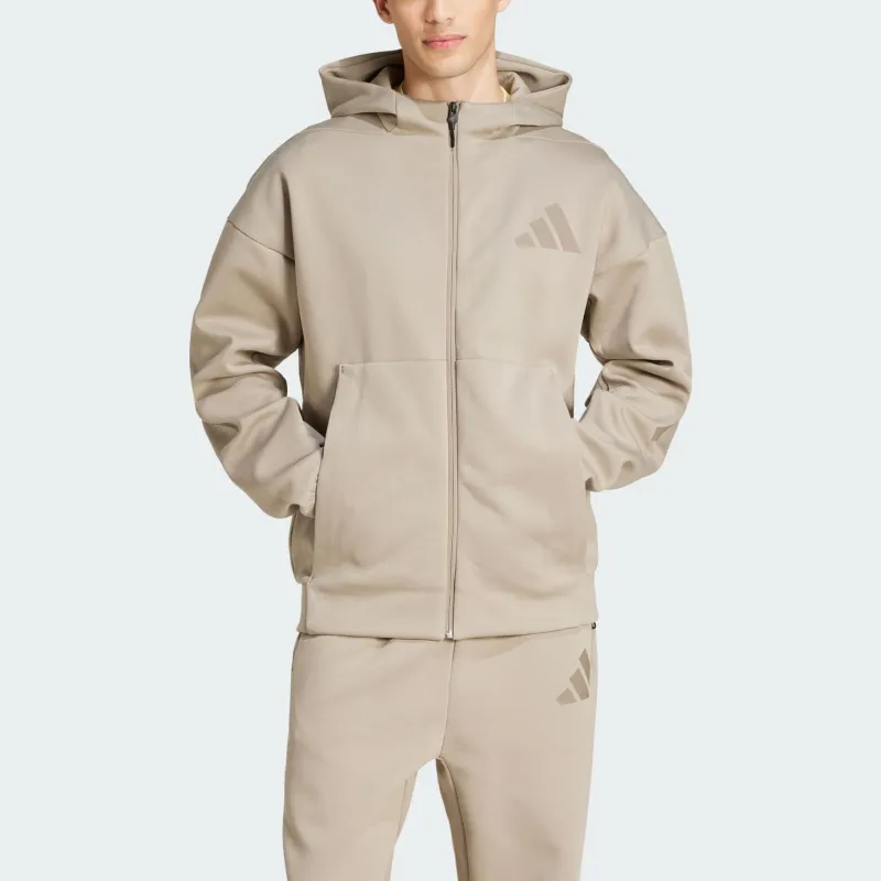 Adidas Free Shipping With AdiClub Z.N.E. Full Zip Hooded Track Jacket-1