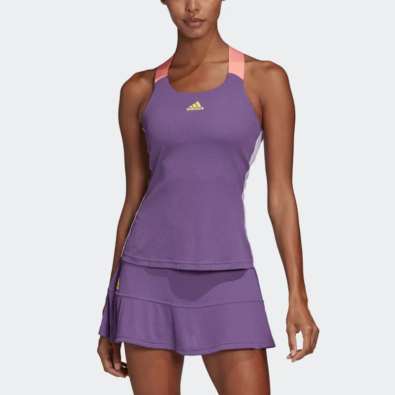 Adidas HEAT.RDY Tennis Tops Women's Tech Purple/Yellow-2