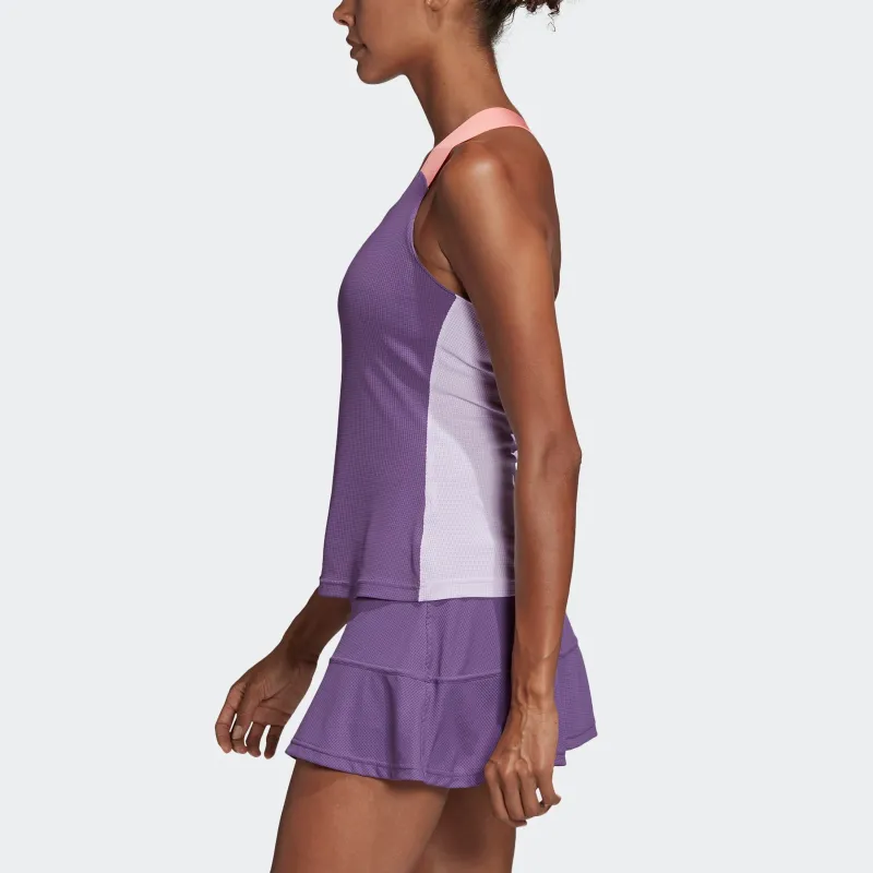 Adidas HEAT.RDY Tennis Tops Women's Tech Purple/Yellow-4