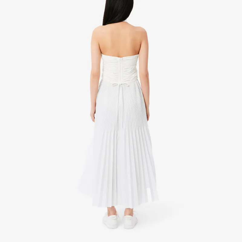 LACOSTE Pleated Sleeveless Polo Dress-4