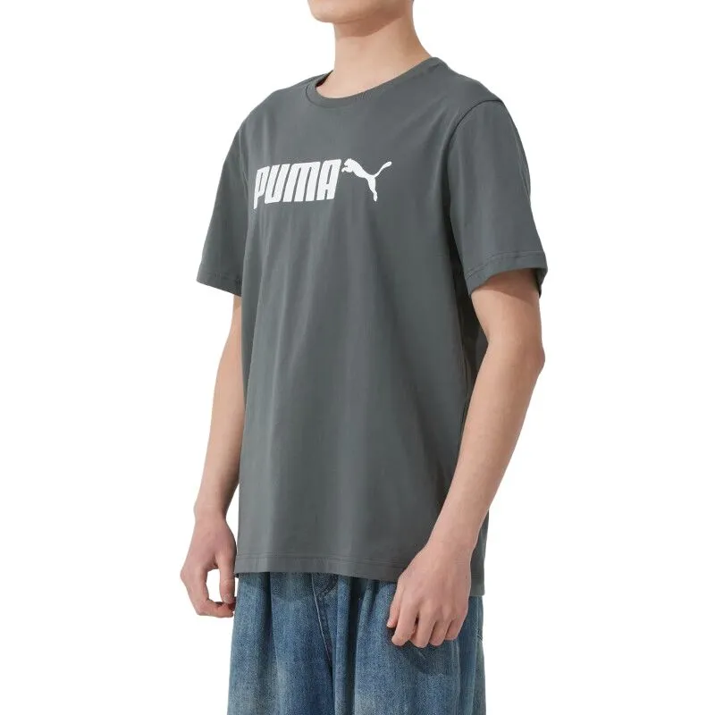PUMA ESS SS25 T Shirt Men's Gray-3