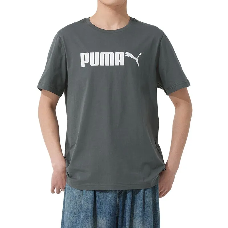 PUMA ESS SS25 T Shirt Men's Gray-1