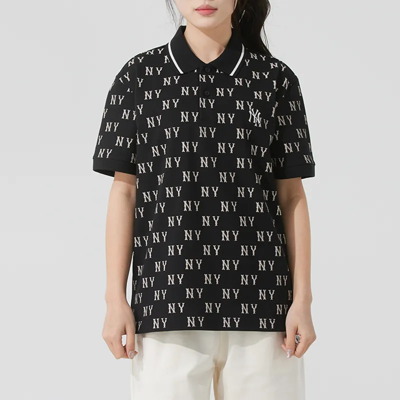 MLB Monogram NEW YORK YANKEES SS25 Polo Shirt Unisex Black-1