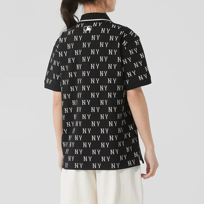 MLB Monogram NEW YORK YANKEES SS25 Polo Shirt Unisex Black-2