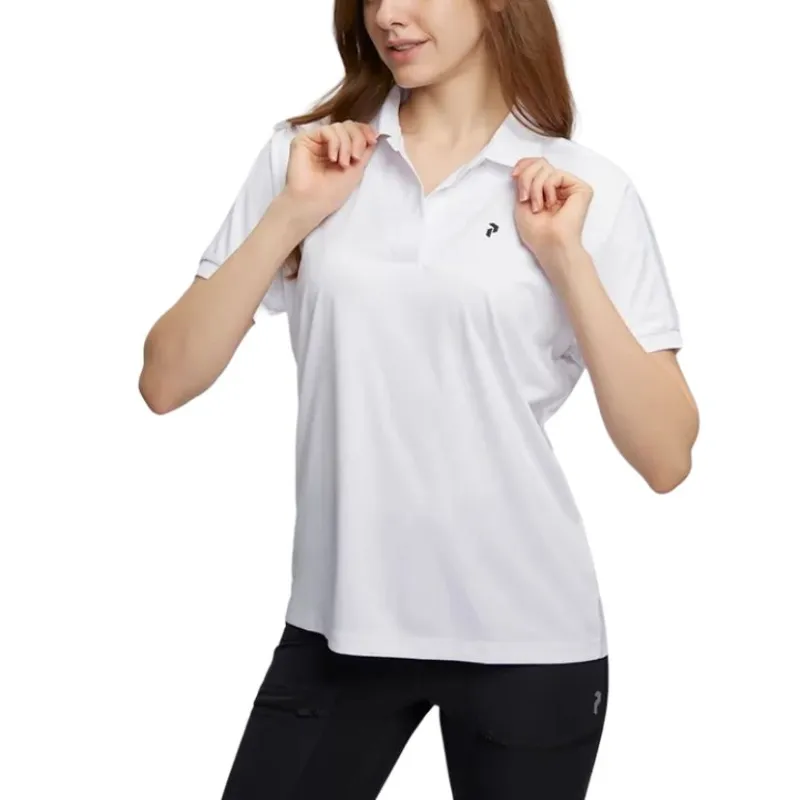 PEAK PERFORMANCE Polo Shirt Women's White-3
