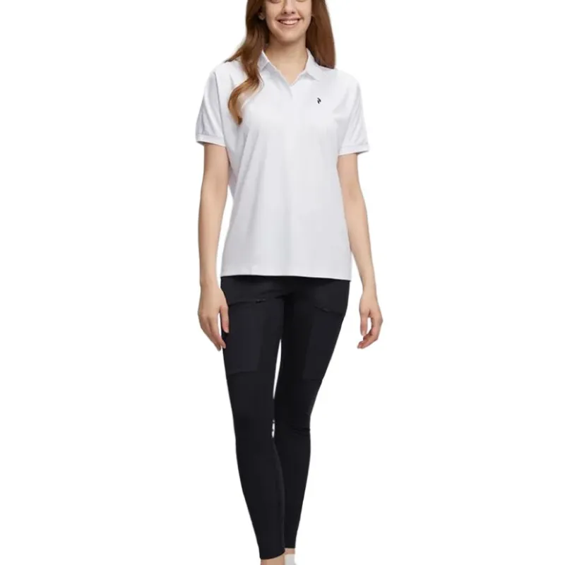 PEAK PERFORMANCE Polo Shirt Women's White-4