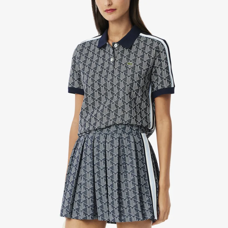 LACOSTE Monogram Jacquard Polo Top-8