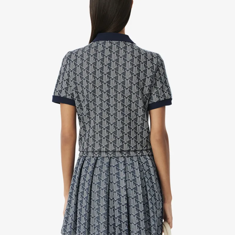 LACOSTE Monogram Jacquard Polo Top-7