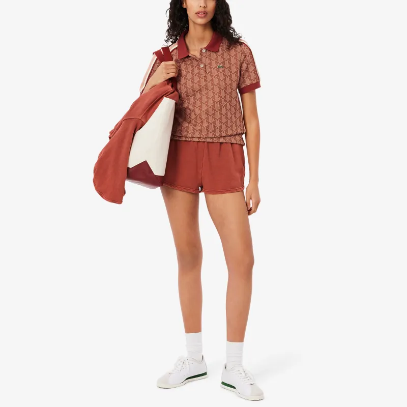 LACOSTE Monogram Jacquard Polo Top-4