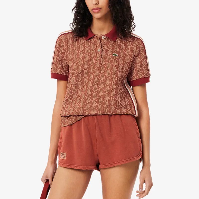 LACOSTE Monogram Jacquard Polo Top-1
