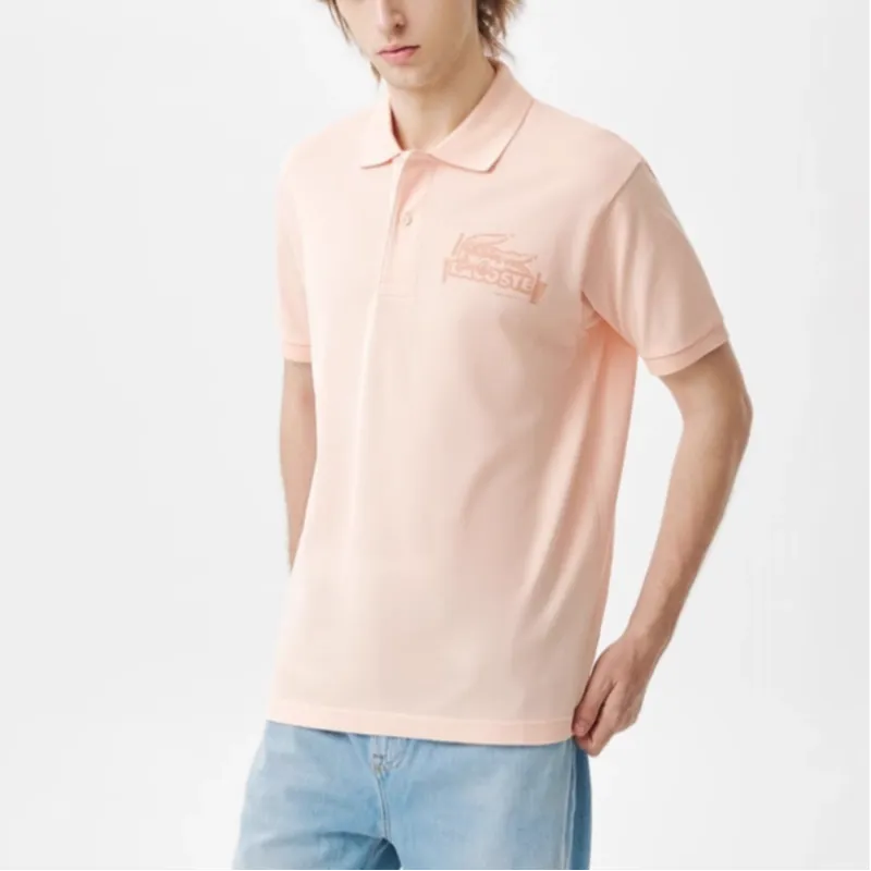 LACOSTE Classic Printed Polo Shirt-4