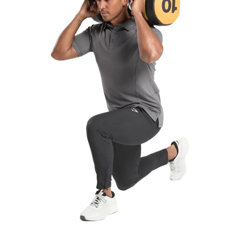 GYMSHARK Polo Shirt Men's Asphalt Gray-3