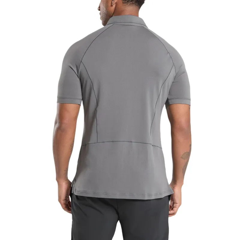GYMSHARK Polo Shirt Men's Asphalt Gray-1