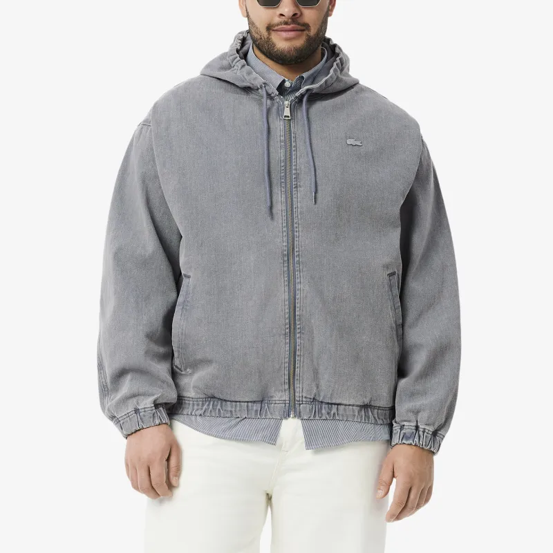 LACOSTE SS25 Denim Jacket Men's Blue-2