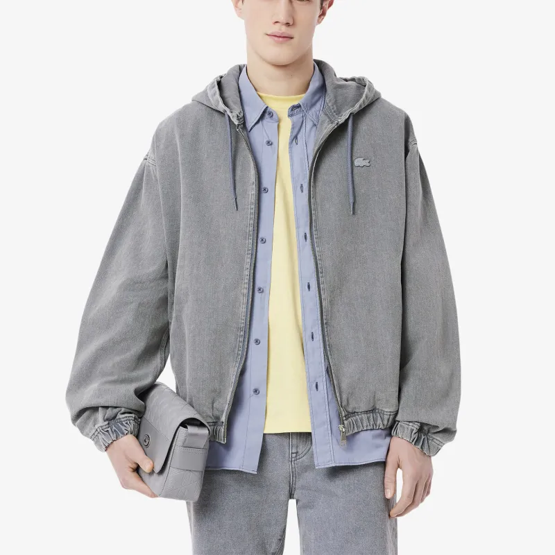 LACOSTE SS25 Denim Jacket Men's Blue-1