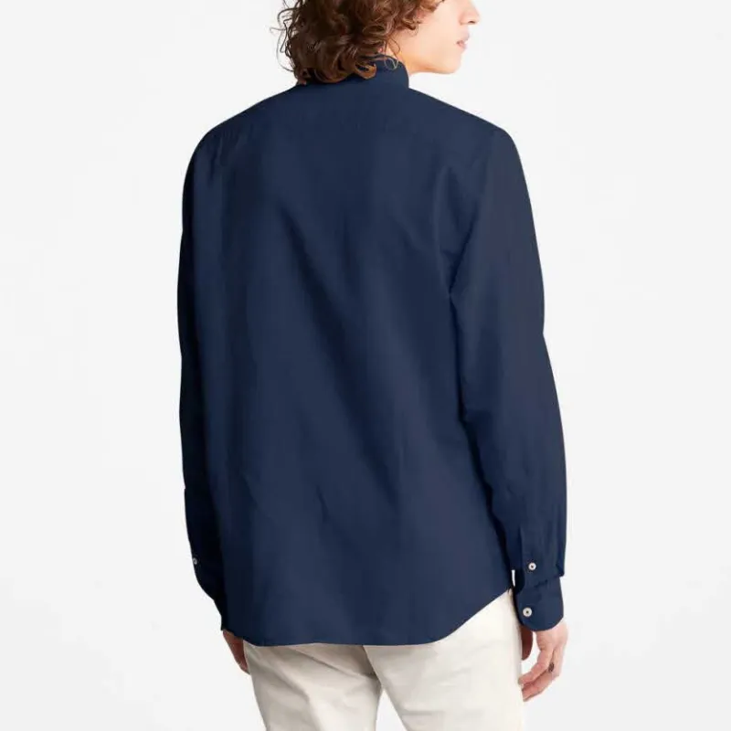 Timberland Shirt Men's Denim Blue-3