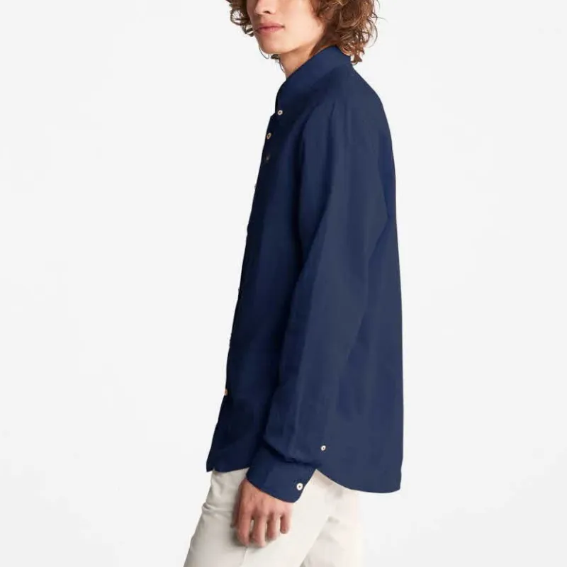 Timberland Shirt Men's Denim Blue-4