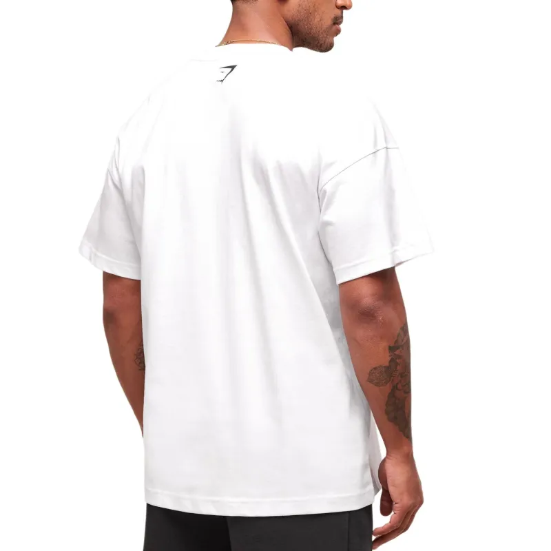 GYMSHARK T Shirts Men White-2