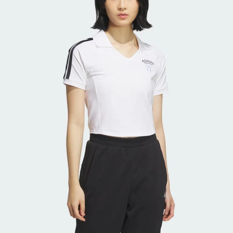 Adidas Dance SS25 Polo Shirt Women's White-3