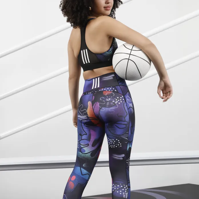 Adidas Treino Sports Pants Women's Blue Black-4
