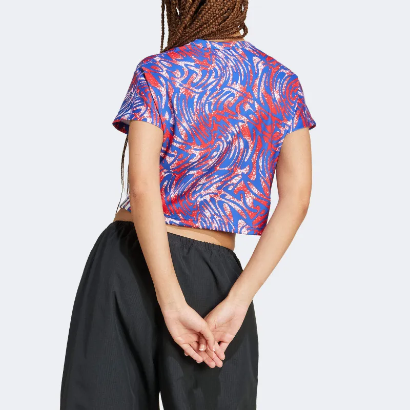 Adidas ExpressPerformance Drop Shoulder Sleeve T-Shirt Women's Multicolor-1