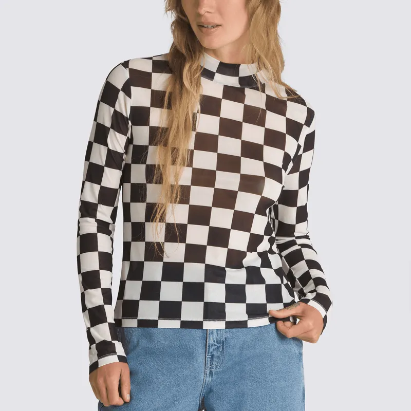 Vans Drop Shoulder Sleeve T Shirt Women's Black White-2