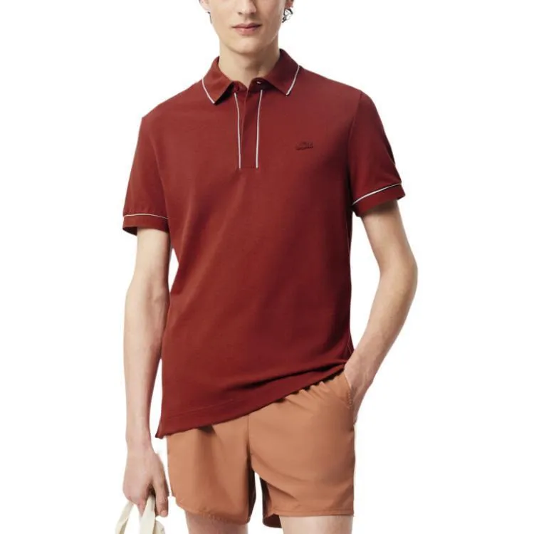 LACOSTE Paris Stretch Piqué Polo Shirt-1