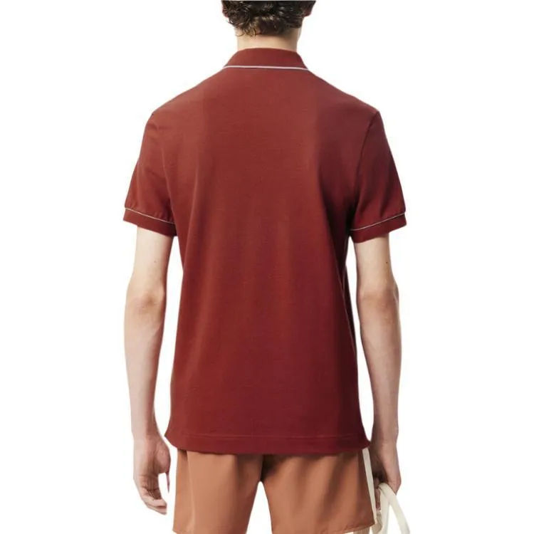 LACOSTE Paris Stretch Piqué Polo Shirt-3