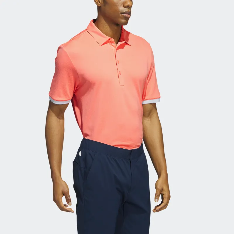 Adidas Polo Shirt Men's Fusion Coral Pink-3
