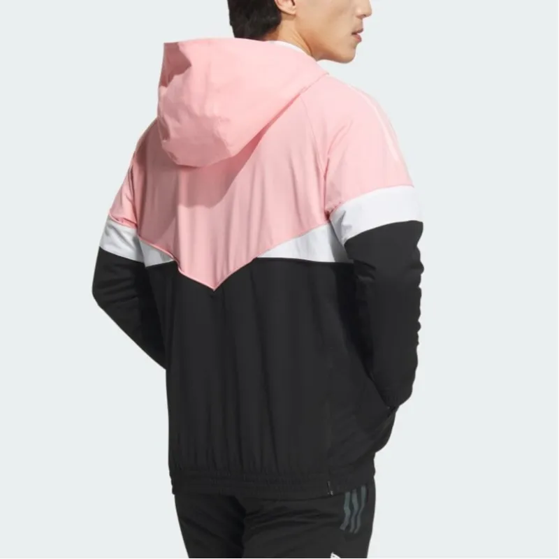 Adidas Sweatshirt Men's Pink/Black With Flames-4