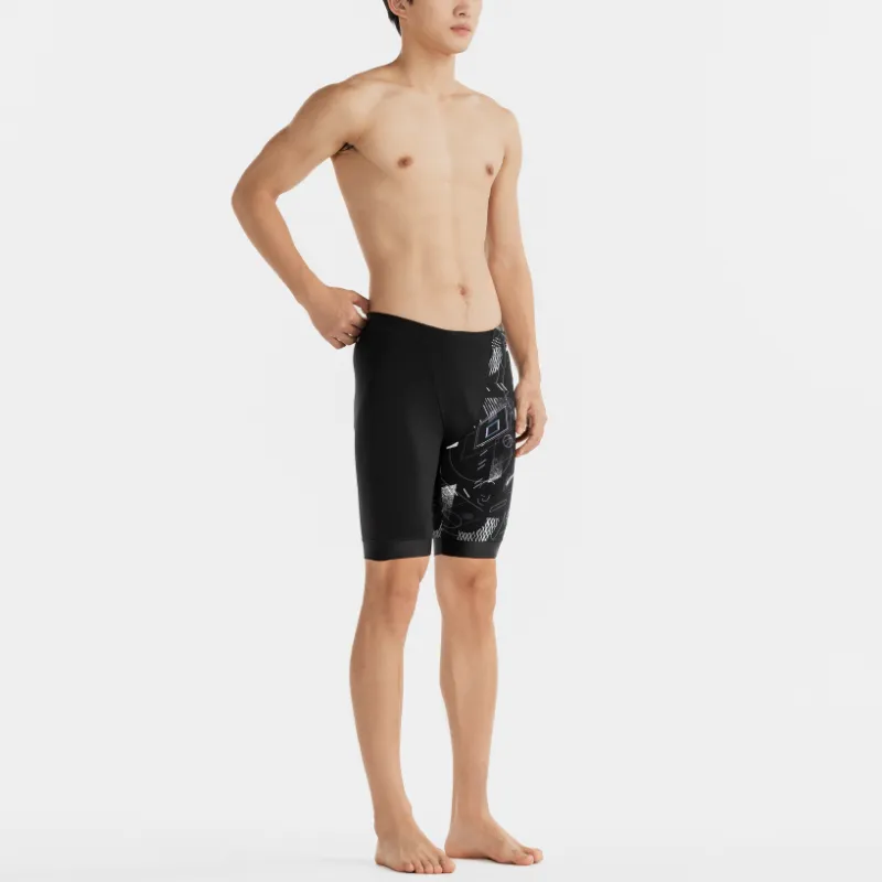 DECATHLON AQUARESIST NABAIJI 500 FITI JAMMER Swimming Shorts Men's Black-3