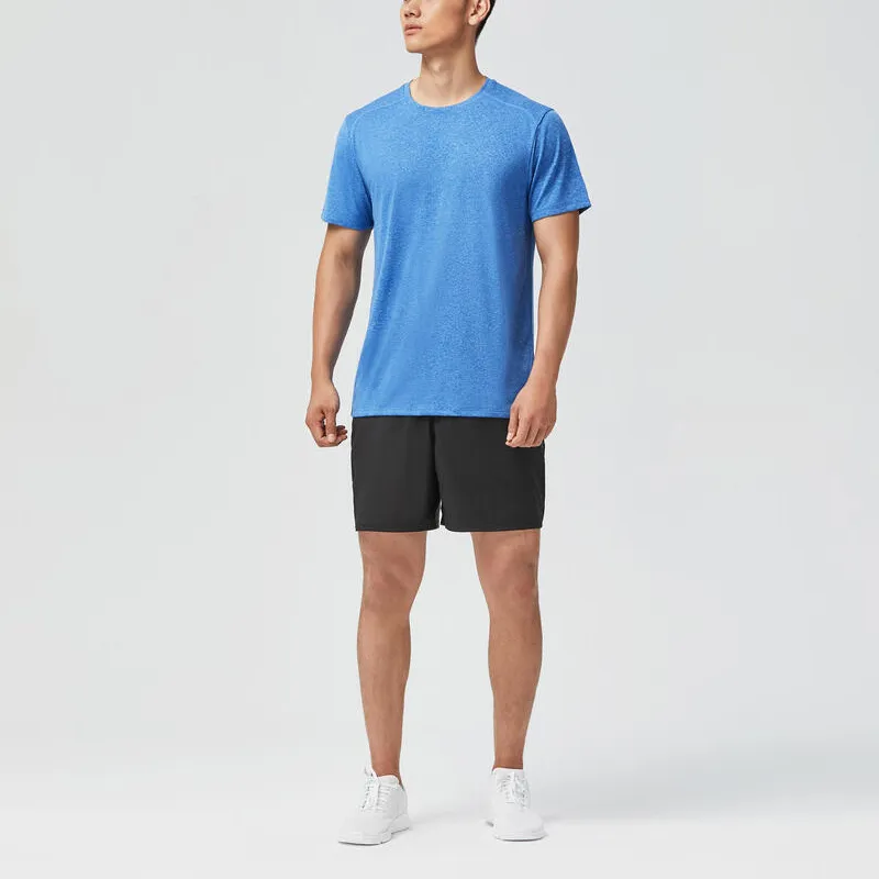 DECATHLON T-Shirt Men's Bright Indigo/Light Coffee-3