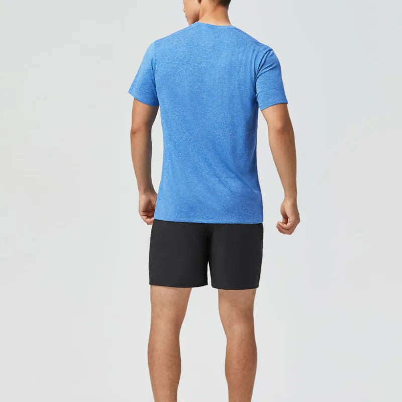 DECATHLON T-Shirt Men's Bright Indigo/Light Coffee-1