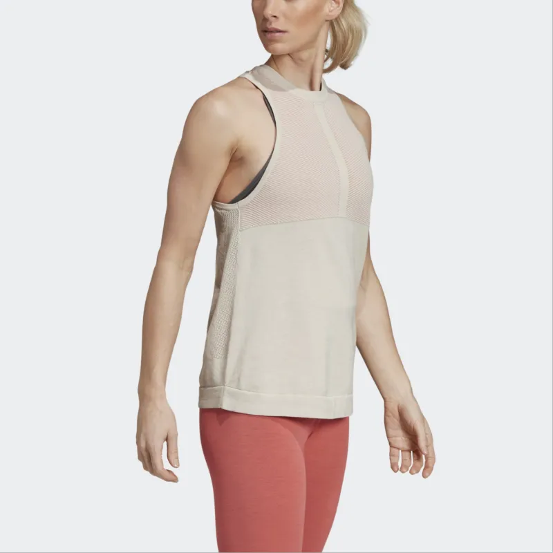 Adidas Z.N.E. Tank Tops Women's Original White/Rhombus Pink-6