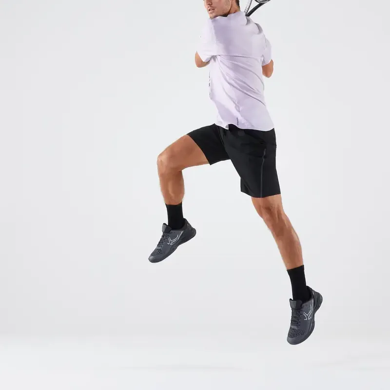 DECATHLON ARTENGO Dry+ Tennis Bottoms Men's Smoky Black-1