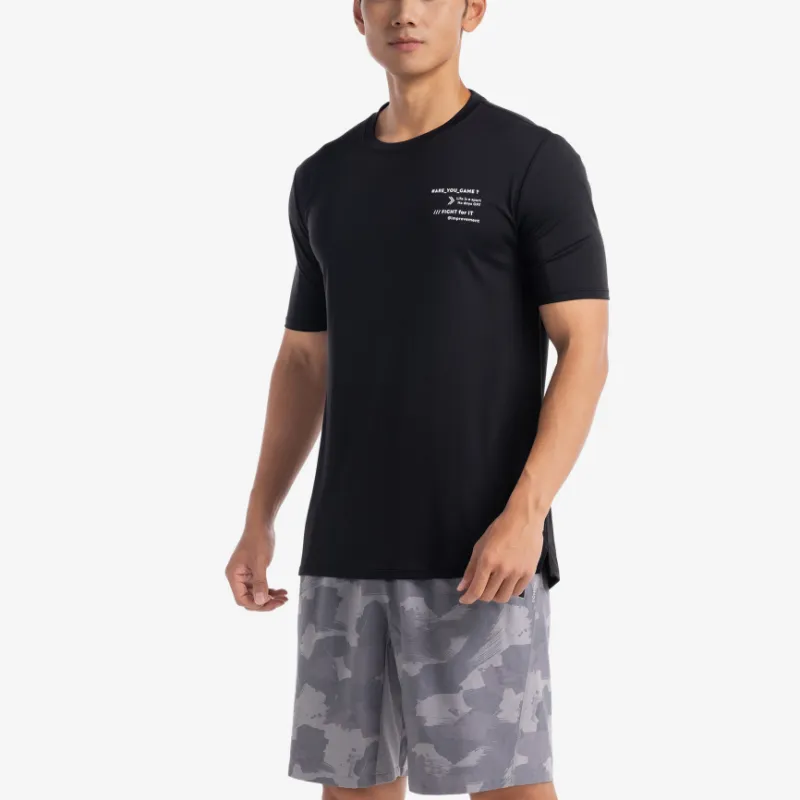 DECATHLON DOMYOS T-Shirt Men's Smoky Black-2