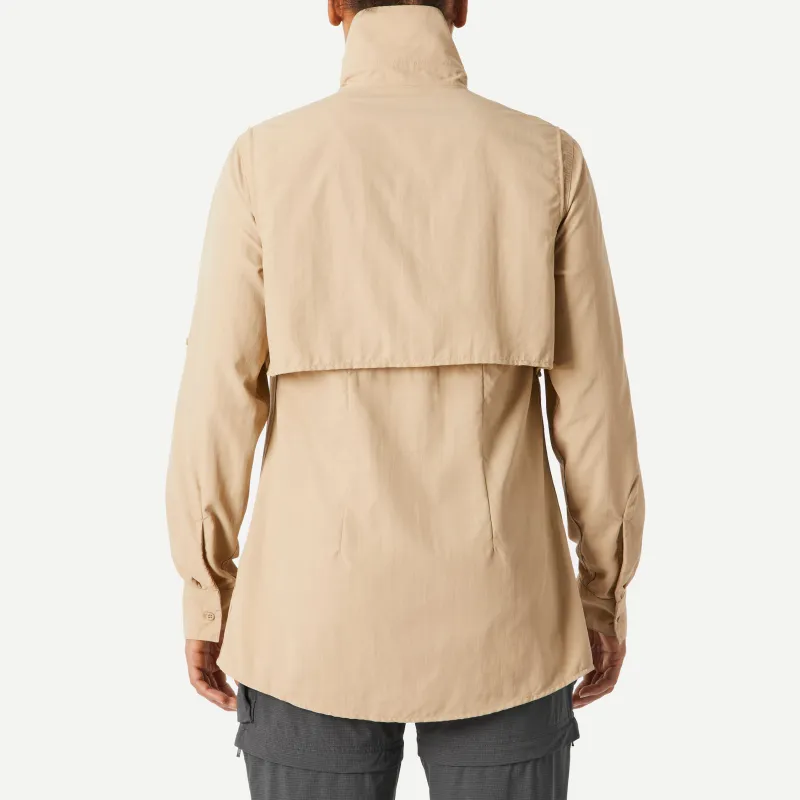 DECATHLON FORCLAZ Shirt Women's Milk Tea/Brown-1