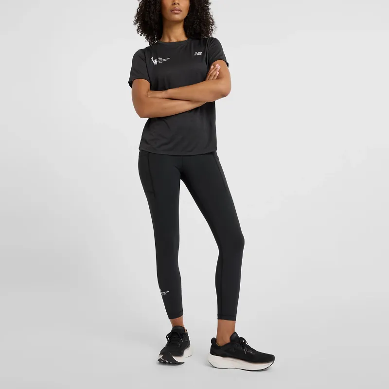 New Balance NYC Marathon AthleticsNYRR Regular T-Shirt Women's Black-3