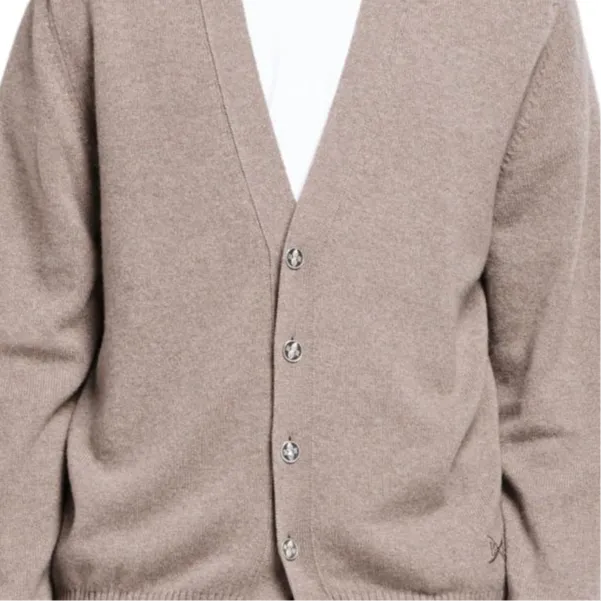 Barrie Logo appliqué Cashmere Cardigan-5