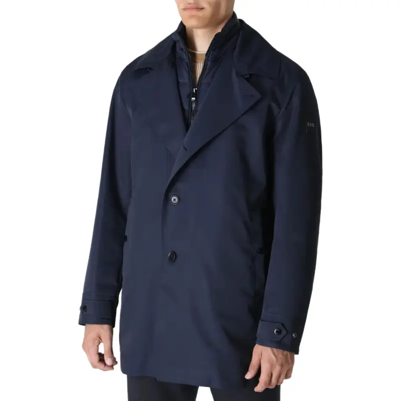 HUGO BOSS Coat Men's Marine Blue-3