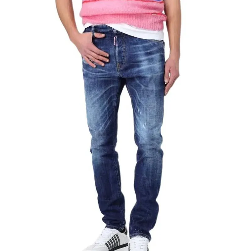 DSQUARED 2 Dark Basic Washed Skater Jeans-5