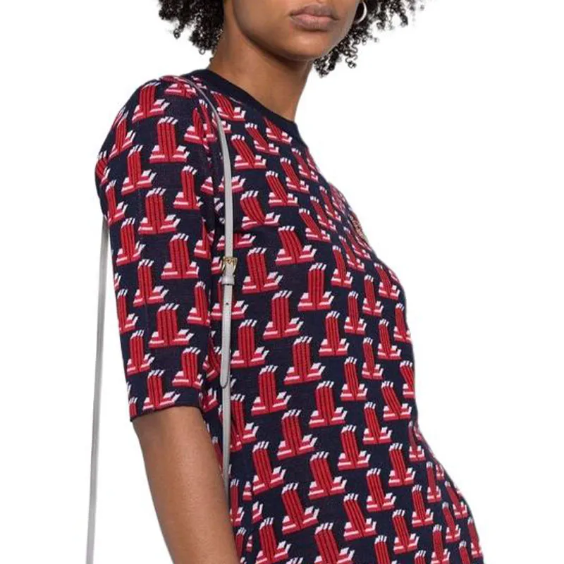 Lanvin Short Sleeved Dresses Women's Dark Blue-3