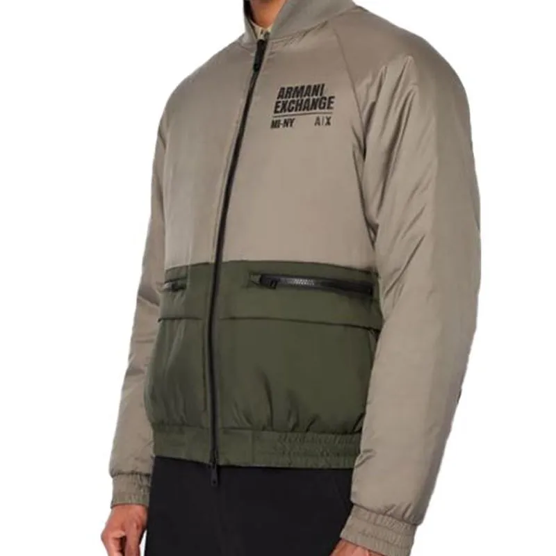 ARMANI EXCHANGE Jackets Men Gray Green-2