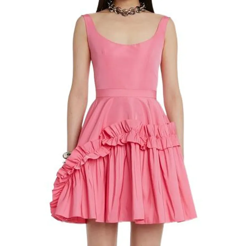 Alexander McQueen Sleeveless Dresses Women's Candy Pink-1