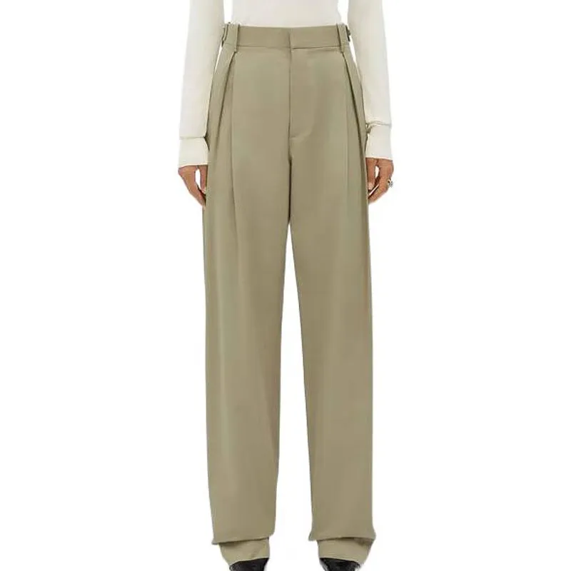 Bottega Veneta Casual Pants Women's Gray Green-3