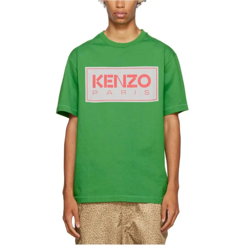 KENZO Logo print Round neck T shirt-3